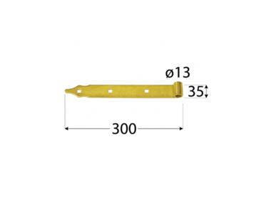 Zdjęcie: Zawias pasowy 300x35x4 mm ZP 300 DMX