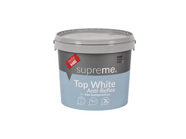 Farba antyrefleksyjna Supreme Top White 10 L FARBY KABE