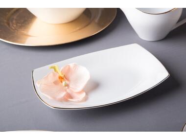 Zdjęcie: Półmisek Mariapaula moderna kwadratowa gold 24 cm ALTOMDESIGN