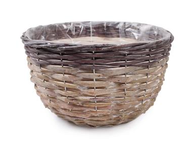 Zdjęcie: Osłonka wiklinowa na doniczkę 28x28x15 cm TIN TOURS