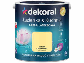 Farba lateksowa Łazienka&Kuchnia olejek cytrynowy 2,5 L DEKORAL