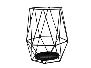 Zdjęcie: Świecznik metalowy 15x15x18 cm czarny ALTOMDESIGN
