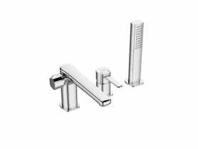 Bateria wannowa 3-otworowa Glamour chrom INVENA