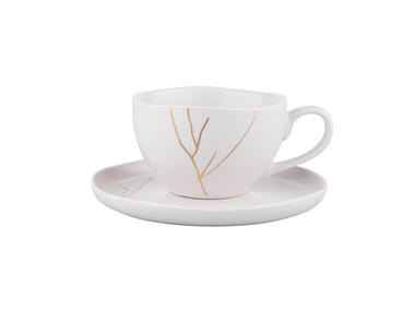 Zdjęcie: Filiżanka ze spodkiem Magnific 200 ml - 14,5 cm biała ALTOMDESIGN