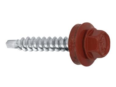 Zdjęcie: Wkręty do blachy farmery 4,8x35 mm czerwone WKRĘT-MET