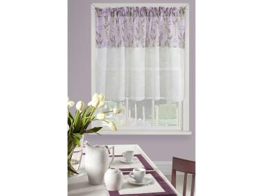 Zdjęcie: Firana Kiara 90x150 cm biało-fioletowa EUROFIRANY