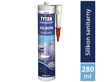 Zdjęcie: Silikon sanitarny biały 280 ml Euro-Line TYTAN