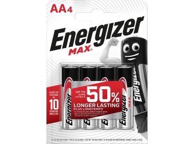 Zdjęcie: Bateria Max Alkaliczna AA LR6 E91 Blister 4 szt. ENERGIZER