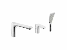 Bateria wannowa 3-otworowa Siros chrom INVENA
