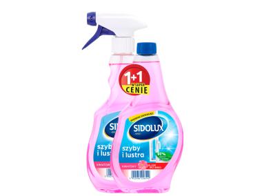 Zdjęcie: Płyn do mycia szyb Flower 0,5 L + 0,5 L zapas SIDOLUX