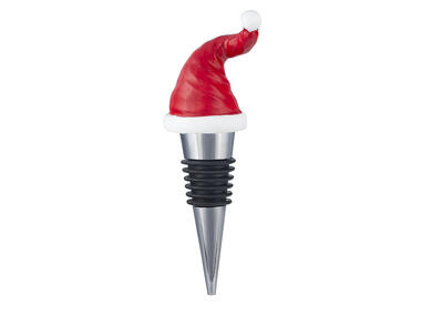 Zdjęcie: Stopper do wina czapka mikołaja 10,5x3x2 cm ALTOMDESIGN