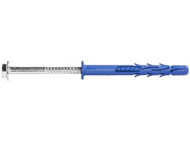 Zdjęcie: Kołek ramowy poliamidowy FF1 14x120 mm z kołnierzem wkręt ocynk galwaniczny 20 szt. RAWLPLUG