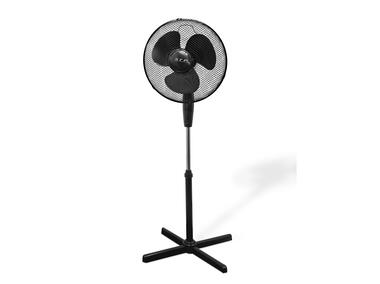 Zdjęcie: Wentylator podłogowy 40 W 40 cm czarny POLUX
