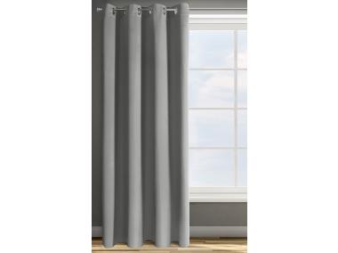 Zdjęcie: Zasłona gotowa D91 Parisa 135x250 cm szary EUROFIRANY