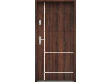 Zdjęcie: Drzwi wejściowe do mieszkań Bastion A-65 Orzech 90 cm prawe ODP KR CENTER