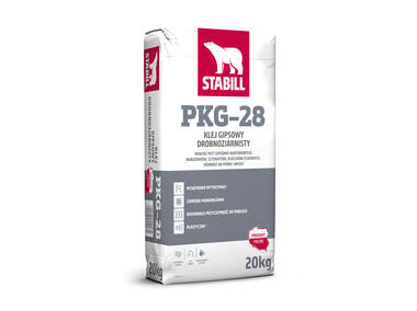 Zdjęcie: Klej gipsowy drobnoziarnisty PKG-28, 20 kg STABILL