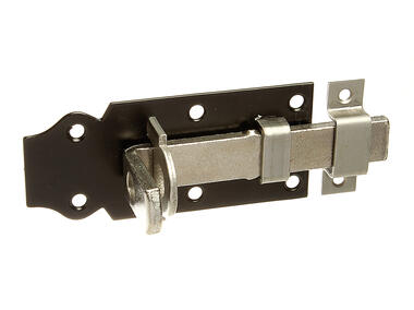 Zdjęcie: Zasuwa zamkowa z obejmą błyszczącą 100x44 mm ALBERTS