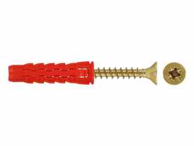 Łącznik uniwersalny  z wkrętem hartowanym do wszystkich podłoży 5/25x45 mm  - 200 szt. WKRĘT-MET