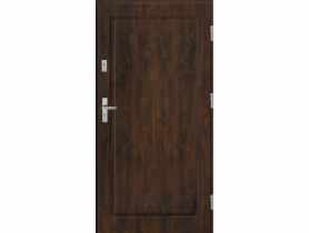 Drzwi zewnętrzne stalowo-drewniane Disting Mario 01 Orzech 100 cm prawe KR CENTER