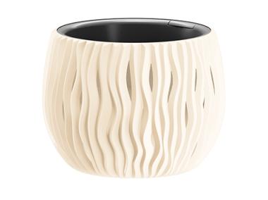 Zdjęcie: Doniczka Bowl Sandy krem 180x138 mm PROSPERPLAST