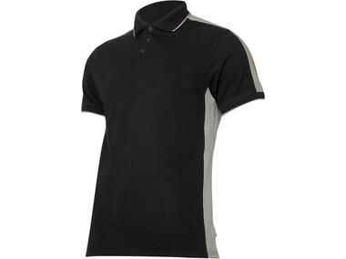 Koszulka Polo 190g/m2, czarno-szara, M, CE, LAHTI PRO