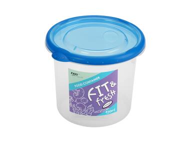 Zdjęcie: Pojemnik do żywności 630 ml okrągły art.51328 Fit and Fresh DECOR