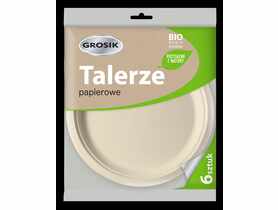 Talerze papierowe eko 6 szt. GROSIK