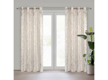 Zdjęcie: Zasłona gotowa Naira 140 x 250 cm kremowy EUROFIRANY