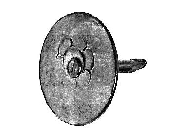 Pinezki kreślarskie mosiądzowane 9 mm - 50 szt.  HSI
