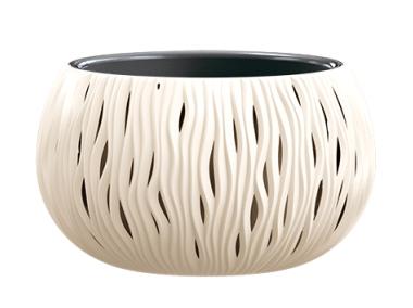 Zdjęcie: Doniczka Bowl Sandy krem 370x210 mm PROSPERPLAST