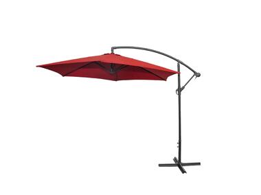 Zdjęcie: Parasol ogrodowy boczny Banana Wine Red średnica 3 m VIMAR