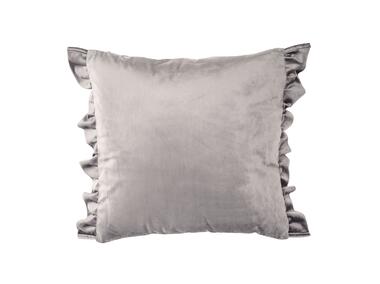 Zdjęcie: Poszewka welwetowa z falbanami rossie srebrny 45x45 CHIC HOME