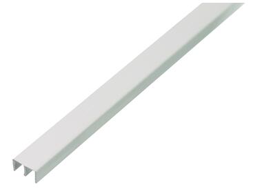 Zdjęcie: Profil prowadzacy górny PVC biały 1000x6,5x10x16 mm ALBERTS