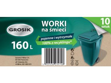 Zdjęcie: Worki na śmieci 160 L - 10 szt. GROSIK