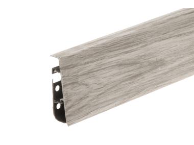 Zdjęcie: Listwa przypodłogowa PVC Hi Line Prestige 2,2x7,5 cm 2,50 m Dąb Hokaido Mat CEZAR
