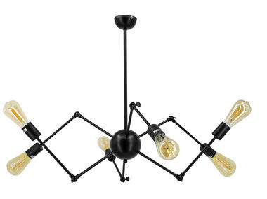 Zdjęcie: Lampa sufitowa Spider 6767/6 black ELEM