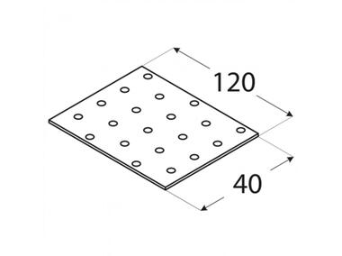 Zdjęcie: Płytka perforowana 4x12 cm PP3 DMX