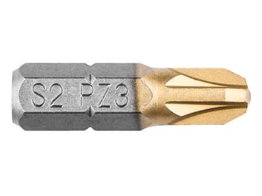 Zdjęcie: Końcówki wkrętakowe PZ3 x 25 mm, 2 sztuki GRAPHITE