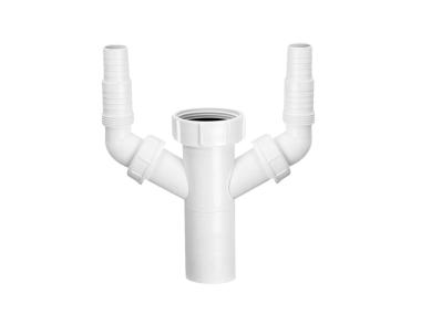 Zdjęcie: Przedłużka do syfonu zlewozmywakowego 1.1/2 x40 mm z podłączeniem do pralki i zmywarki MCALPINE