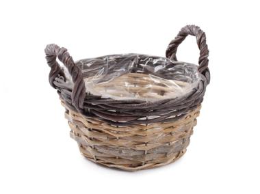 Zdjęcie: Osłonka wiklinowa z uchwytami 19x9/14 cm TIN TOURS