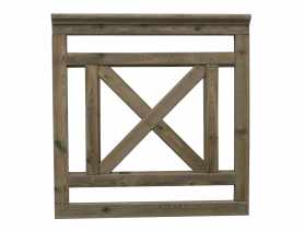 Płot tarasowy Ken R65 prosty + poręcz 90x90 cm SOBEX