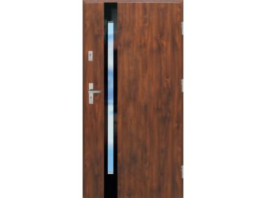 Zdjęcie: Drzwi zewnętrzne stalowo-drewniane Disting Olivio Glass 01B Dąb złoty 90 cm prawe KR CENTER