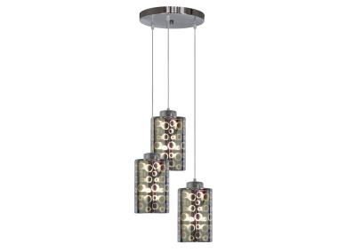 Lampa sufitowa wisząca Nocturno 3x60 W chrom CANDELLUX