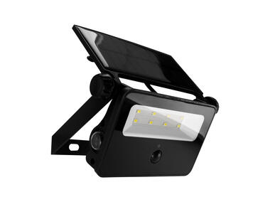 Zdjęcie: Naświetlacz solarny SMD LED z czujnikiem ruchu Santor LED 2 W CW kolor czarny 2 W STRUHM