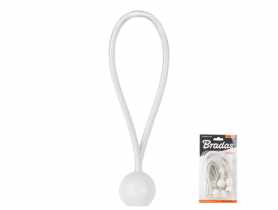 Zestaw gum z kulką Bungee Cord Ball 15 cm, 10 sztuk - biały BRADAS