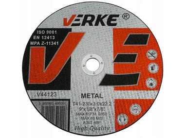 Zdjęcie: Tarcza do cięcia metalu 230x3,0x22,2 mm VERKE