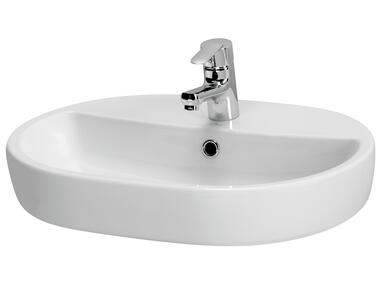 Zdjęcie: Umywalka nablatowa Caspia 60 cm oval box CERSANIT