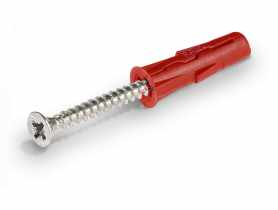 Kołek uniwersalny Uno 6 x 28 mm z wkrętem, 60 sztuk RAWLPLUG