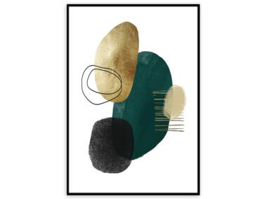 Zdjęcie: Obraz Artbox Digi 50x70 cm green shape II STYLER