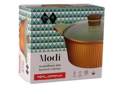 Zdjęcie: Rondel aluminiowy Modi 28 cm - 6 L z pokrywką FLORINA